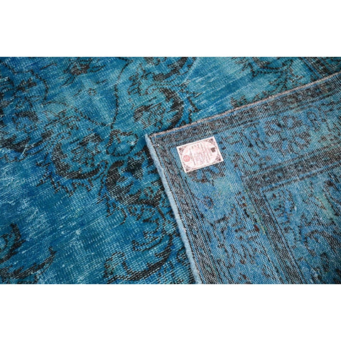 Turquoise vintage vloerkleed - 303x188 cm - HANDGEMAAKT