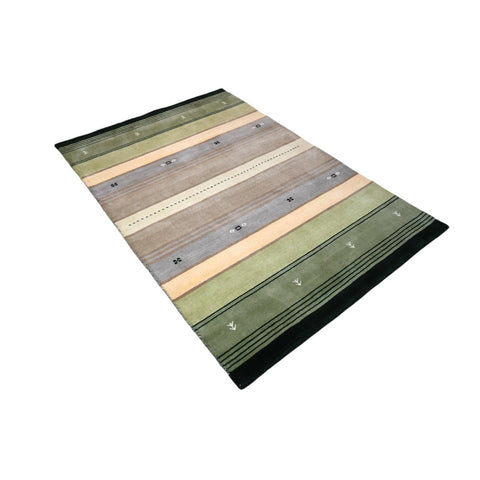 Gestreept Gabbeh vloerkleed - 180x120 cm - HANDGEMAAKT