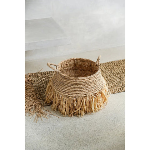 De Raffia Deluxe Manden - Naturel - M