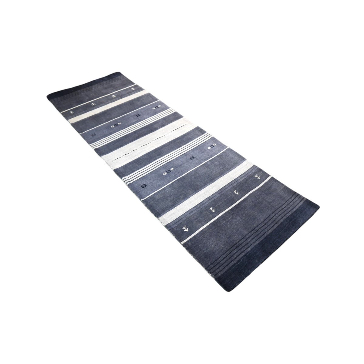 Gestreepte Gabbeh loper - 225x70 cm - HANDGEMAAKT