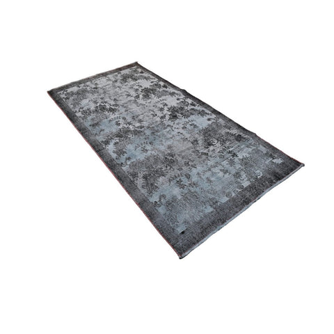 Grijs vintage vloerkleed - 202x102 cm - HANDGEMAAKT