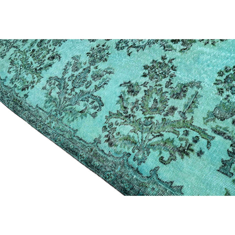 Turquoise vintage vloerkleed - 270x170 cm - HANDGEMAAKT