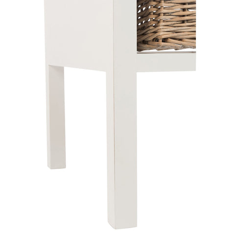 J-Line nachttafel - 1 maand - hout - naturel/ zwart - S