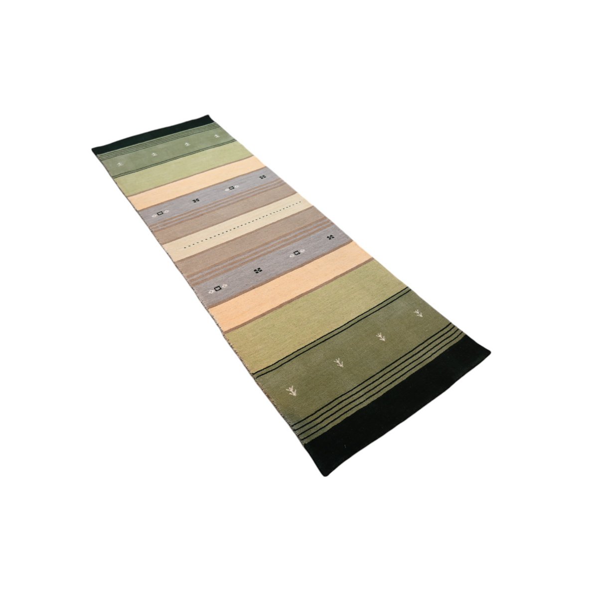 Gestreepte Gabbeh loper - 225x74 cm - HANDGEMAAKT