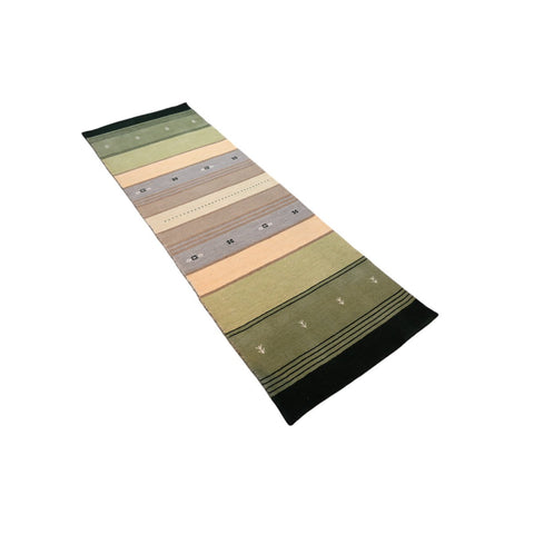 Gestreepte Gabbeh loper - 225x74 cm - HANDGEMAAKT
