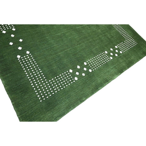 Groen Gabbeh vloerkleed - 215x140 cm - HANDMADE