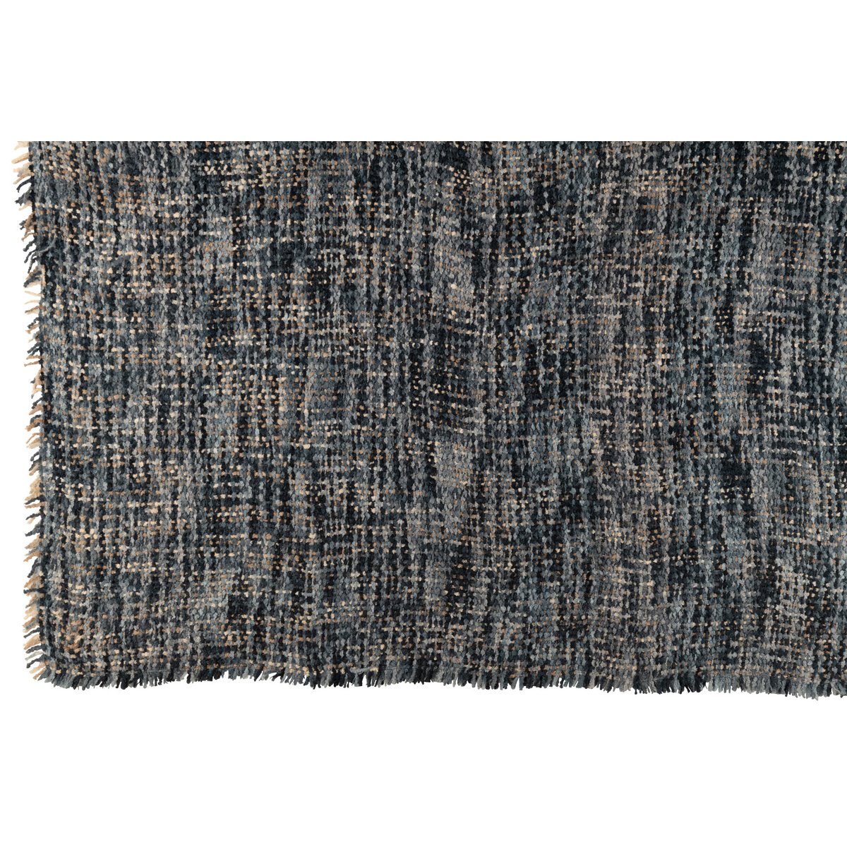 J-Line Plaid Tweed Acryl/Katoen Blauw/Wit