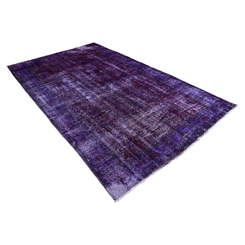 Super vintage paars vloerkleed - 304x188 cm - HANDGEMAAKT