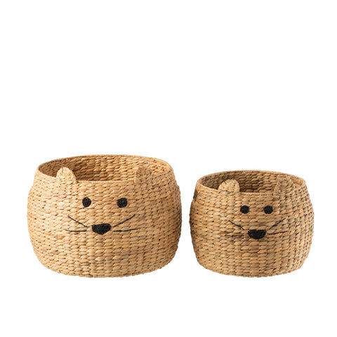 J-Line Manden Kat - waterhyacinth - naturel