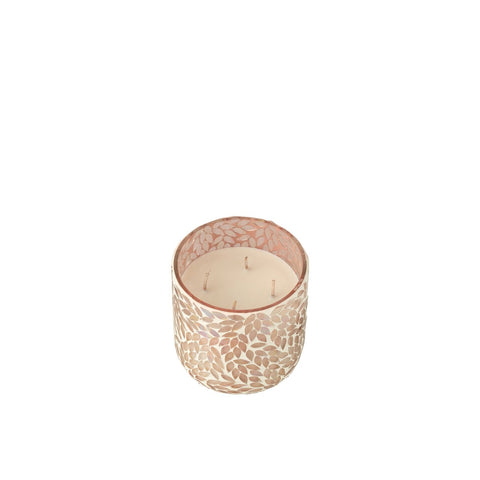 J-Line geurkaars Tender Rose - wax - roze - medium - 70U