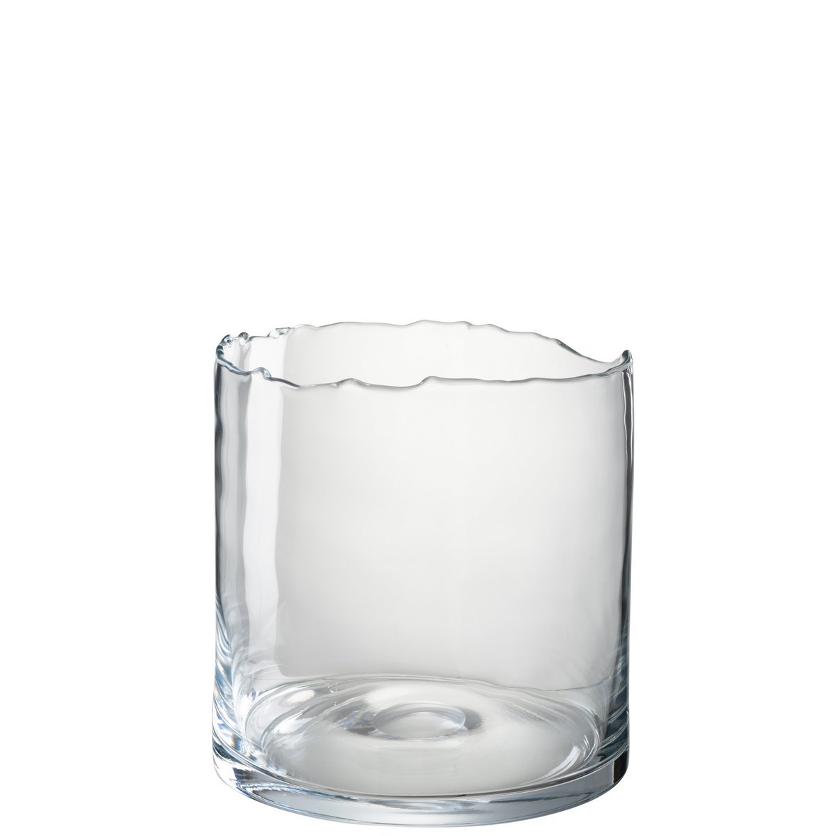 J-Line windlicht Onregelmatige Rand - kaarshouder - glas - transparant