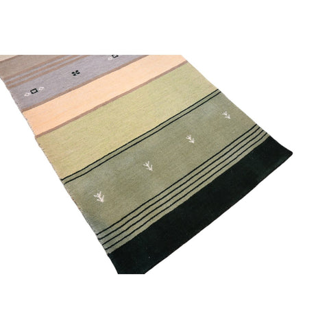 Gestreepte Gabbeh loper - 225x74 cm - HANDGEMAAKT