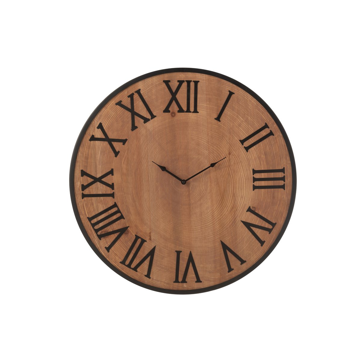 J-Line Wandklok Nue Mdf/Ijzer Naturel Large