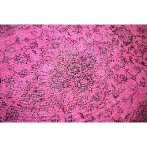 Roze vintage vloerkleed - 300x184 cm - HANDGEMAAKT