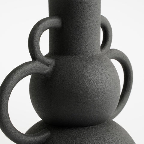 Vario Vaas - L22 x B15 x H26 cm - Metaal - Zwart