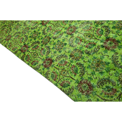 Groen vintage vloerkleed - 290x190 cm - HANDGEMAAKT