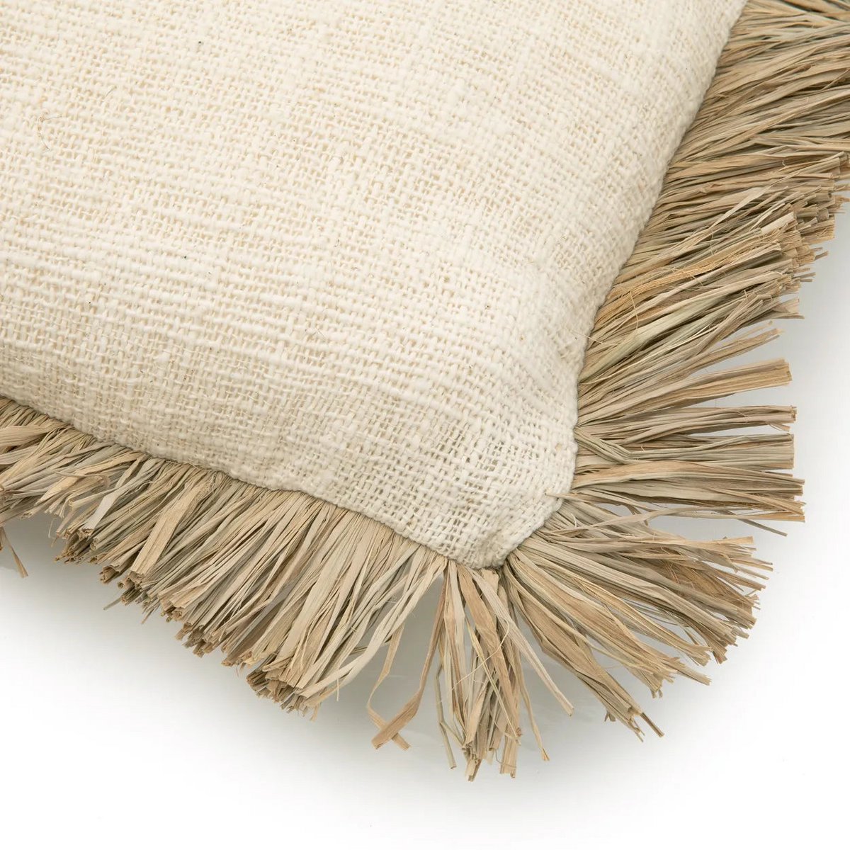 De Saint Tropez Kussenhoes - Naturel Wit - 30x50