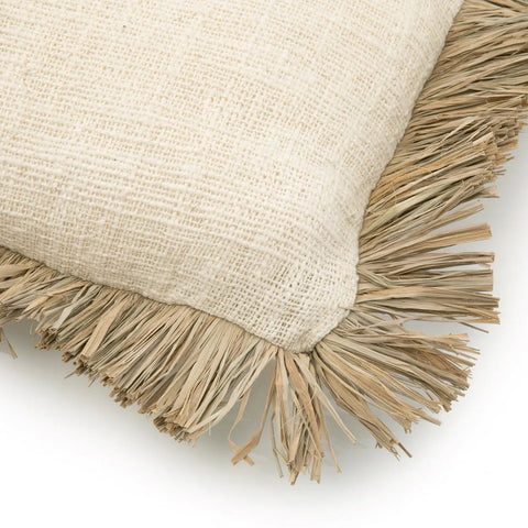 De Saint Tropez Kussenhoes - Naturel Wit - 30x50