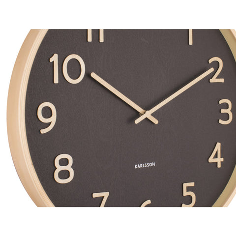 Wandklok Puur Houtnerf Medium