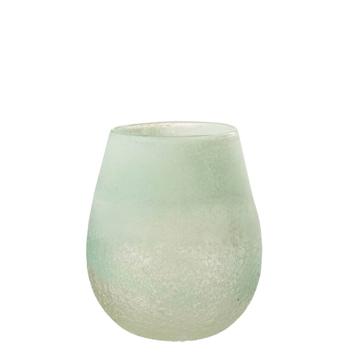 J-Line lantaarn Scavo - glas - aqua - groot
