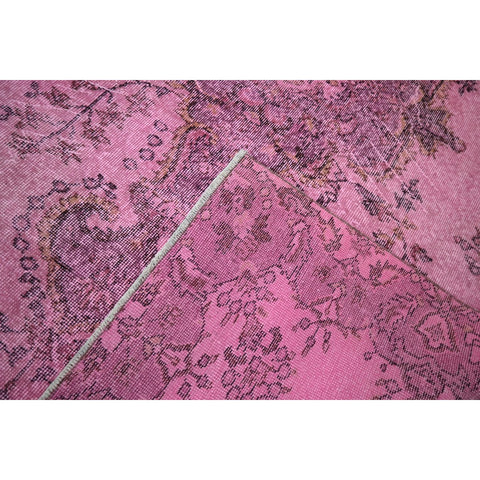Roze vintage vloerkleed - 290x195 cm - HANDGEMAAKT