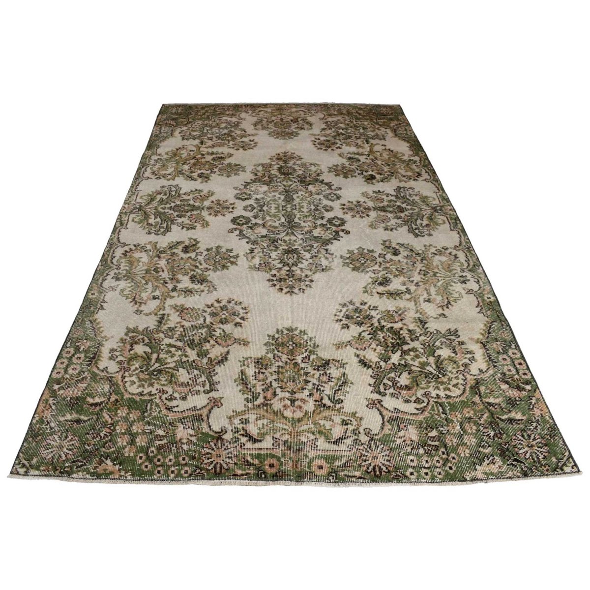 Beige vintage vloerkleed - 281x165 cm - HANDGEMAAKT