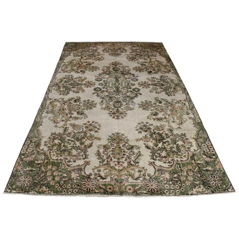 Beige vintage vloerkleed - 281x165 cm - HANDGEMAAKT