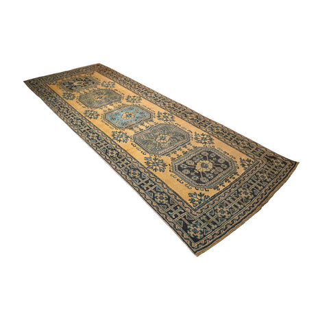 XL vintage loper - 348x125 cm - HANDGEMAAKT