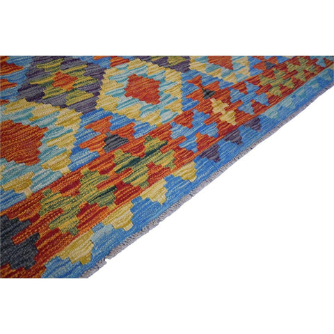 Kleurrijke kelim - 294x202 cm - HANDGEMAAKT