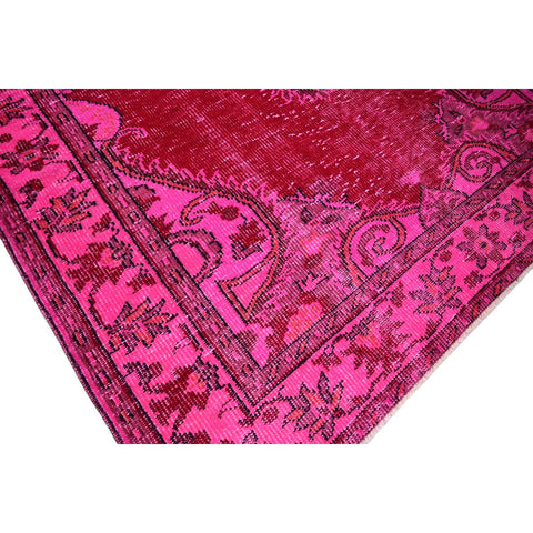 Roze vintage vloerkleed - 268x160 cm - HANDGEMAAKT