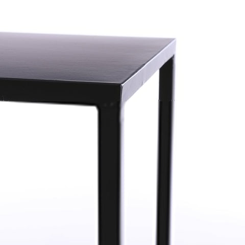 Goa Bijzettafel - Set van 2 - L30 x B30 x H70 cm - Metaal - Zwart