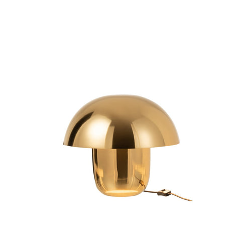 J-Line lamp Paddenstoel - ijzer - goud - small