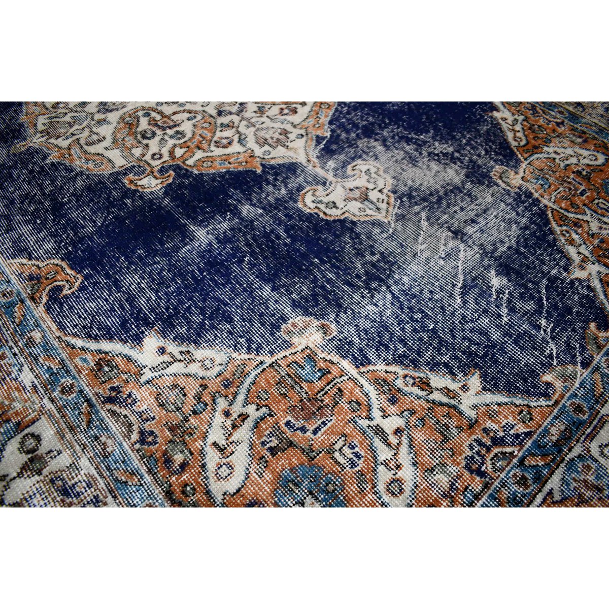 Boho vintage vloerkleed - 243x142 cm - HANDGEMAAKT