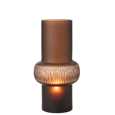 J-Line vaas Streep Bal - glas - bruin - large