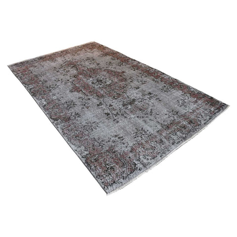Grijs vintage vloerkleed - 284x178 cm - HANDGEMAAKT
