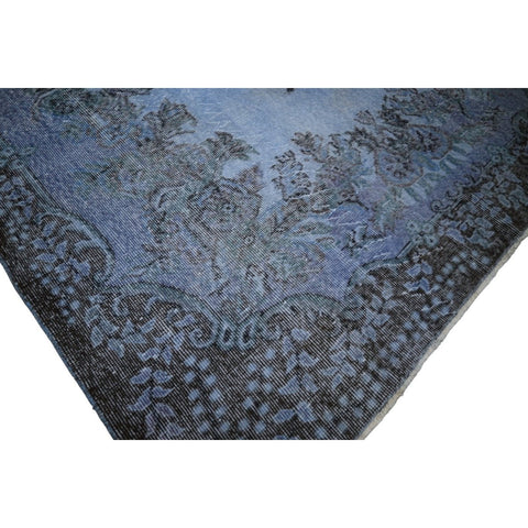 Blauw vintage vloerkleed - 298x178 cm - HANDGEMAAKT