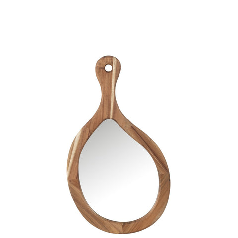 J-Line spiegel Palette - hout/glas - naturel - small