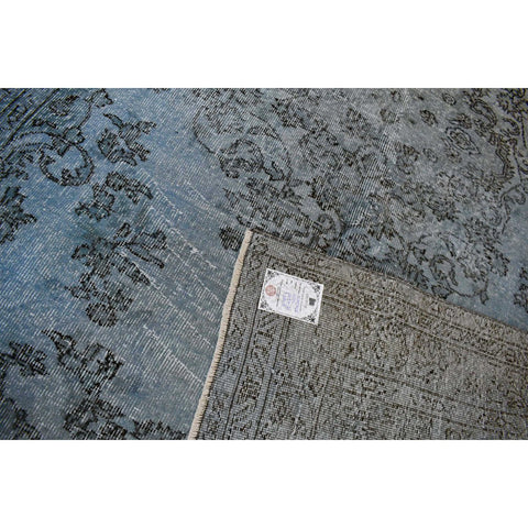 Blauw vintage vloerkleed - 265x170 cm - HANDGEMAAKT