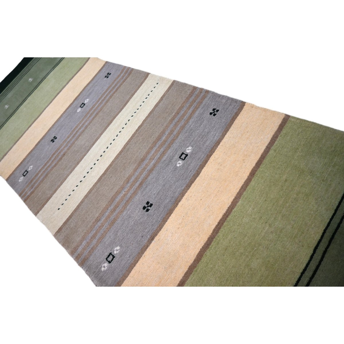 Gestreepte Gabbeh loper - 225x74 cm - HANDGEMAAKT