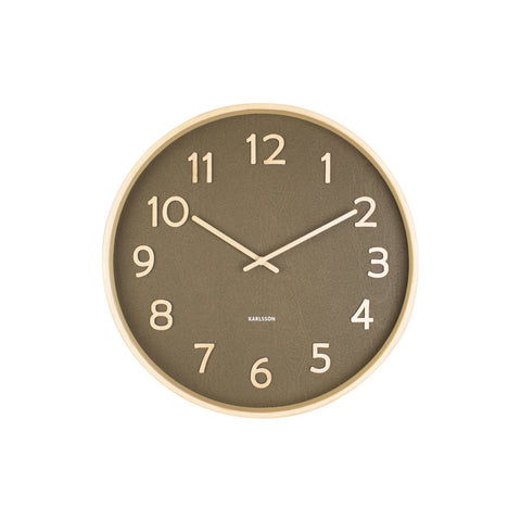Wandklok Puur Houtnerf Medium