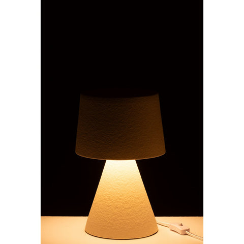 J-Line Tafel Lamp Small Kap Aardewerk Beige