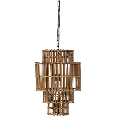 J-Line 4 Lagen hanglamp - bamboe - naturel