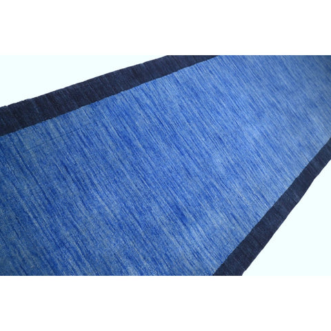 Blauw Gabbeh loper - 228x70 cm - HANDGEMAAKT