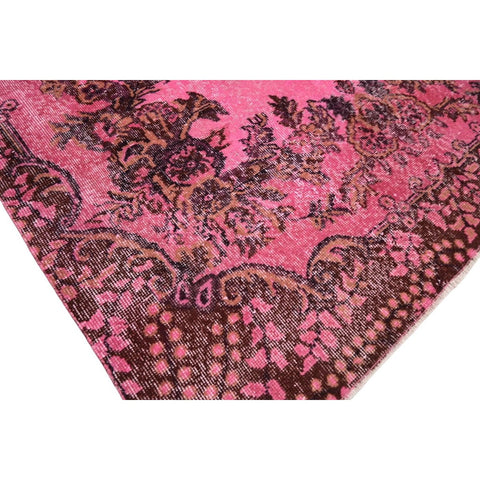 Roze vintage vloerkleed - 270x160 cm - HANDGEMAAKT