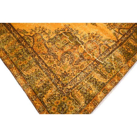 Geel vintage vloerkleed - 275x166 cm - HANDGEMAAKT