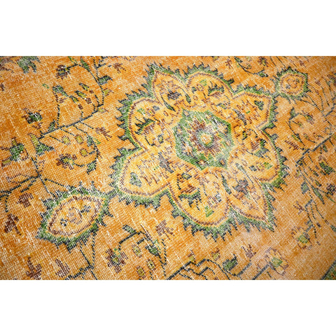 Geel vintage vloerkleed - 267x170 cm - HANDGEMAAKT