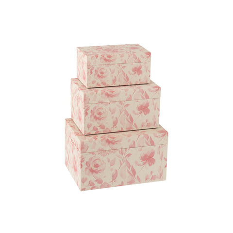 J-Line dozen - hout - wit/roze