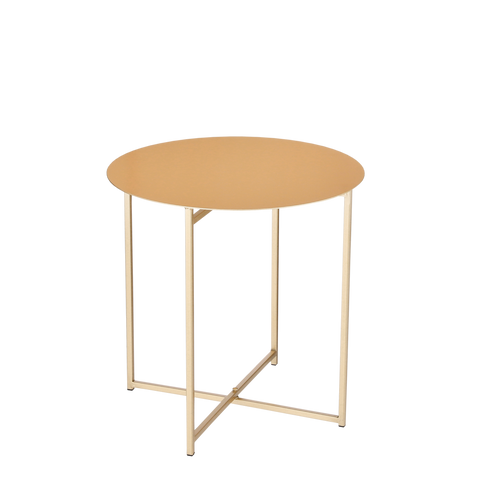 Mikki Bijzettafel - H40 x Ø40 cm - Metaal - Goud