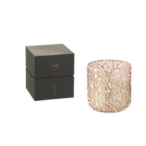 J-Line geurkaars Tender Rose - wax - roze - medium - 70U