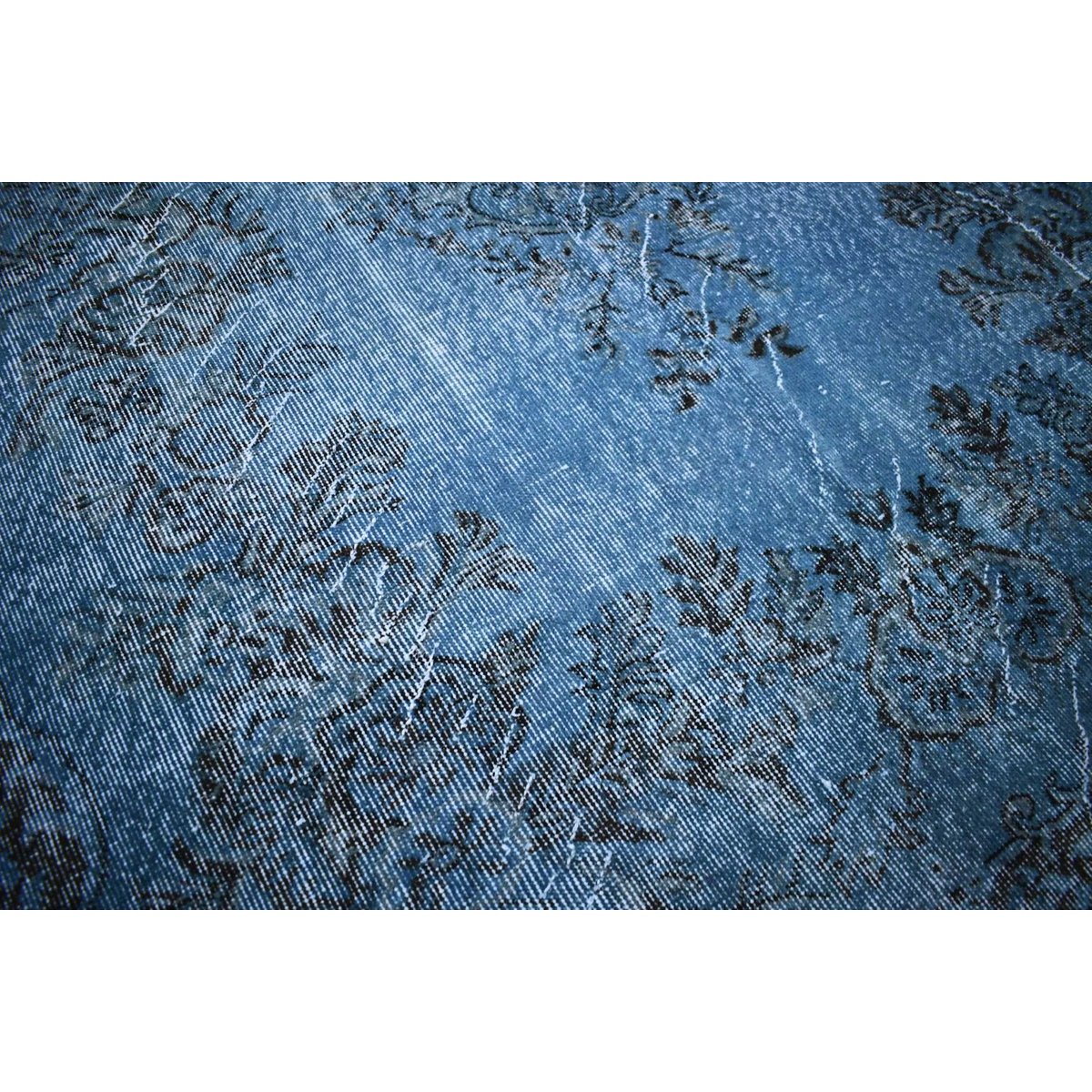Blauw vintage vloerkleed - 270x162 cm - HANDGEMAAKT